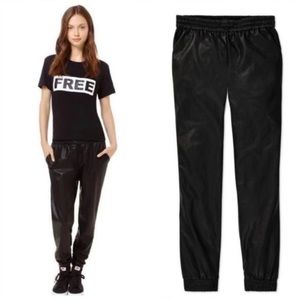 Wilfred Free Faux Leather Jogger Pant Black Size S